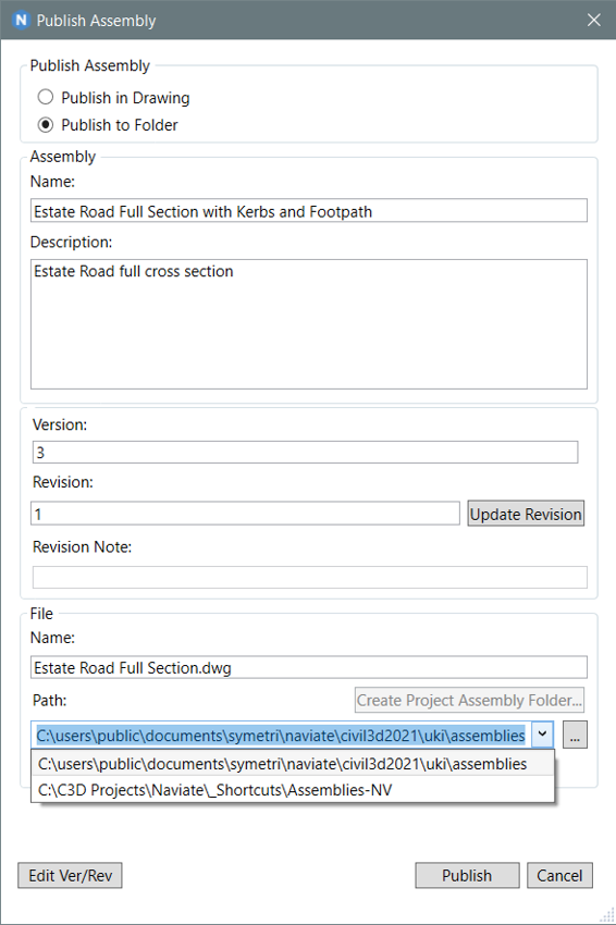 Publish Assembly