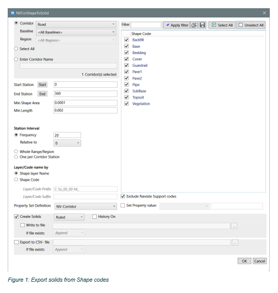 Export solids from Shape codes