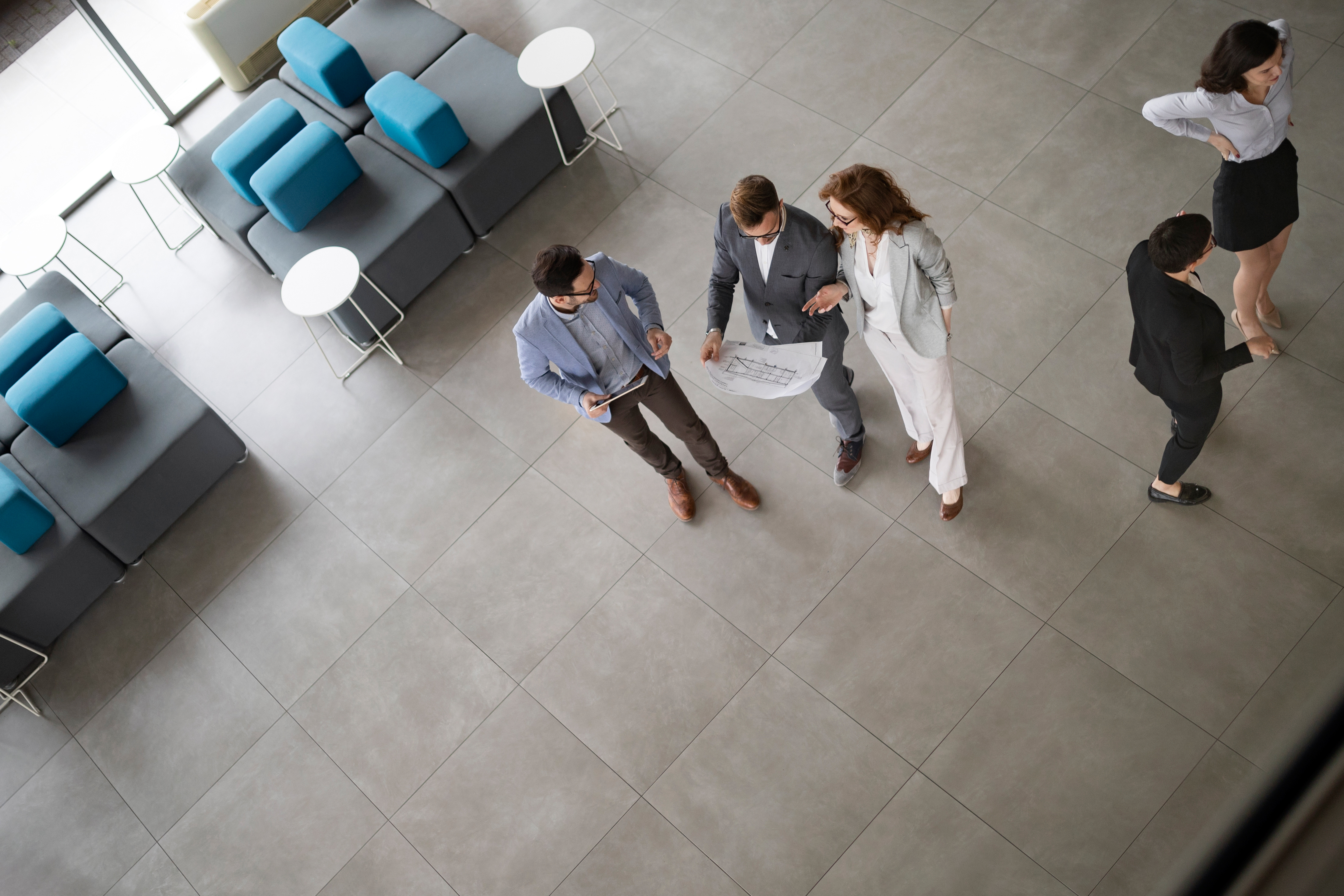 Office Lobby From Above Discussion